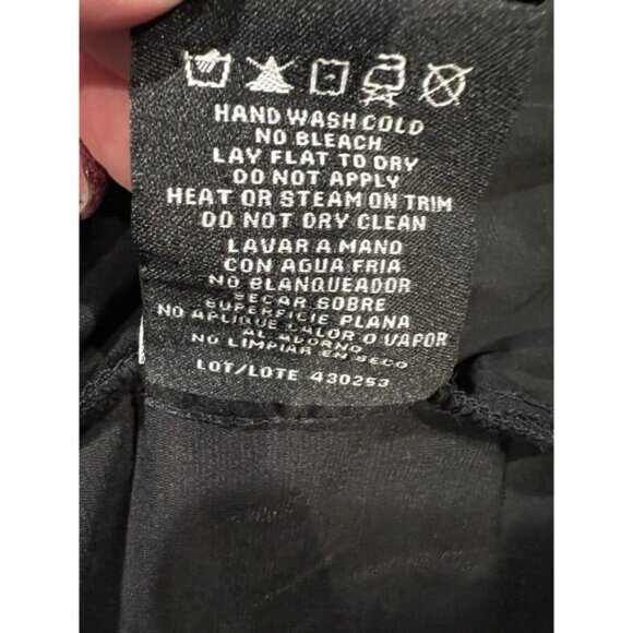 R&M Richards Womens Rhinestone Black Ruched Evening Dress Plus Size 16W - Picture 12 of 12